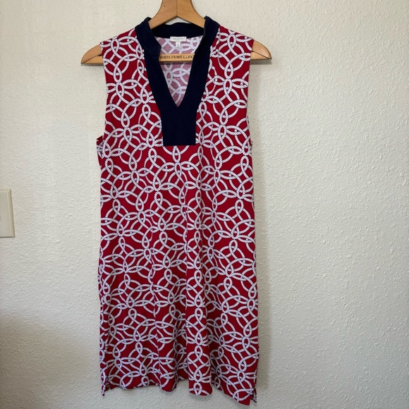 Talbots sleeveless Nautical Rope above knee shift dress. Women’s Medium - Picture 2 of 6